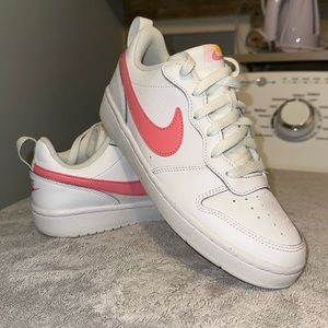 Kids Pink and Nike white AF1